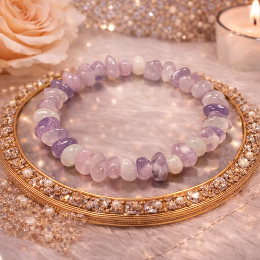 Brazalian Amethyst Chip Bracelet by Crystall and Herbs