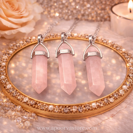 Rose Pencil Pendant by Crystall and Herbs
