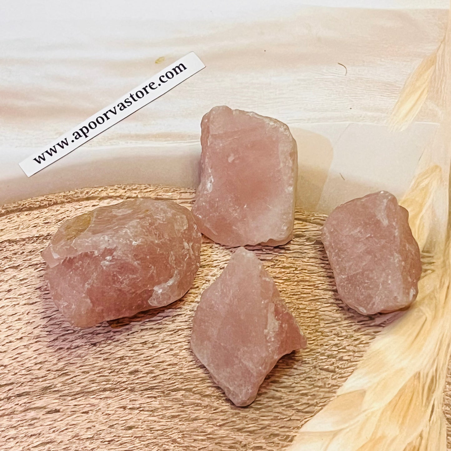 Rose Quartz Raw 1pc by Crystall and Herbs