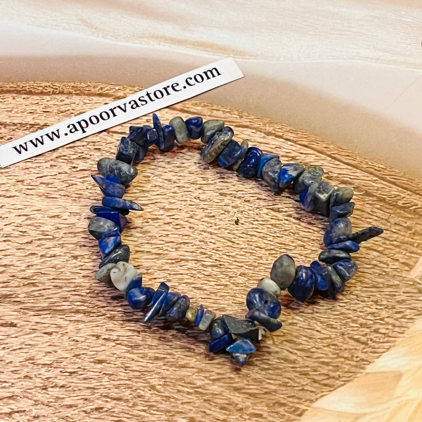 Lapis Lazuli Chip handmade Bracelet by Crystall and Herbs