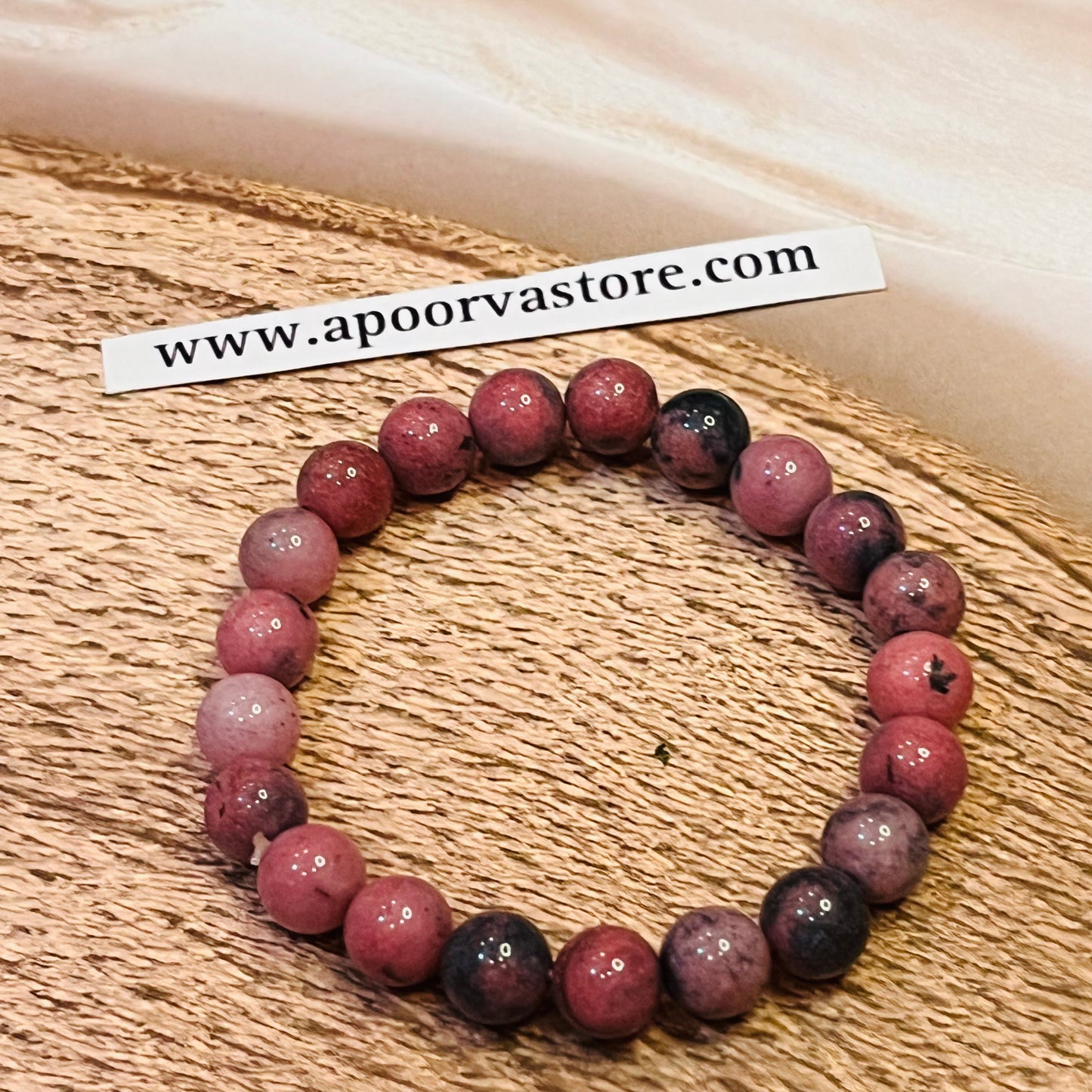 Rhodonite Bracelet by Crystall and Herbs