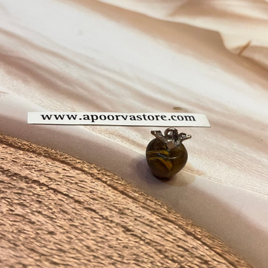 Tigers eye Apple Pendant by Crystall and Herbs