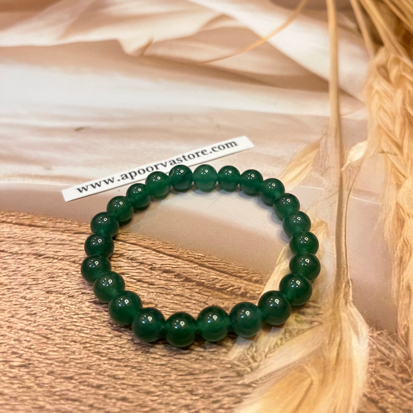 Green Jade handmade Bracelet by Crystall and Herbs