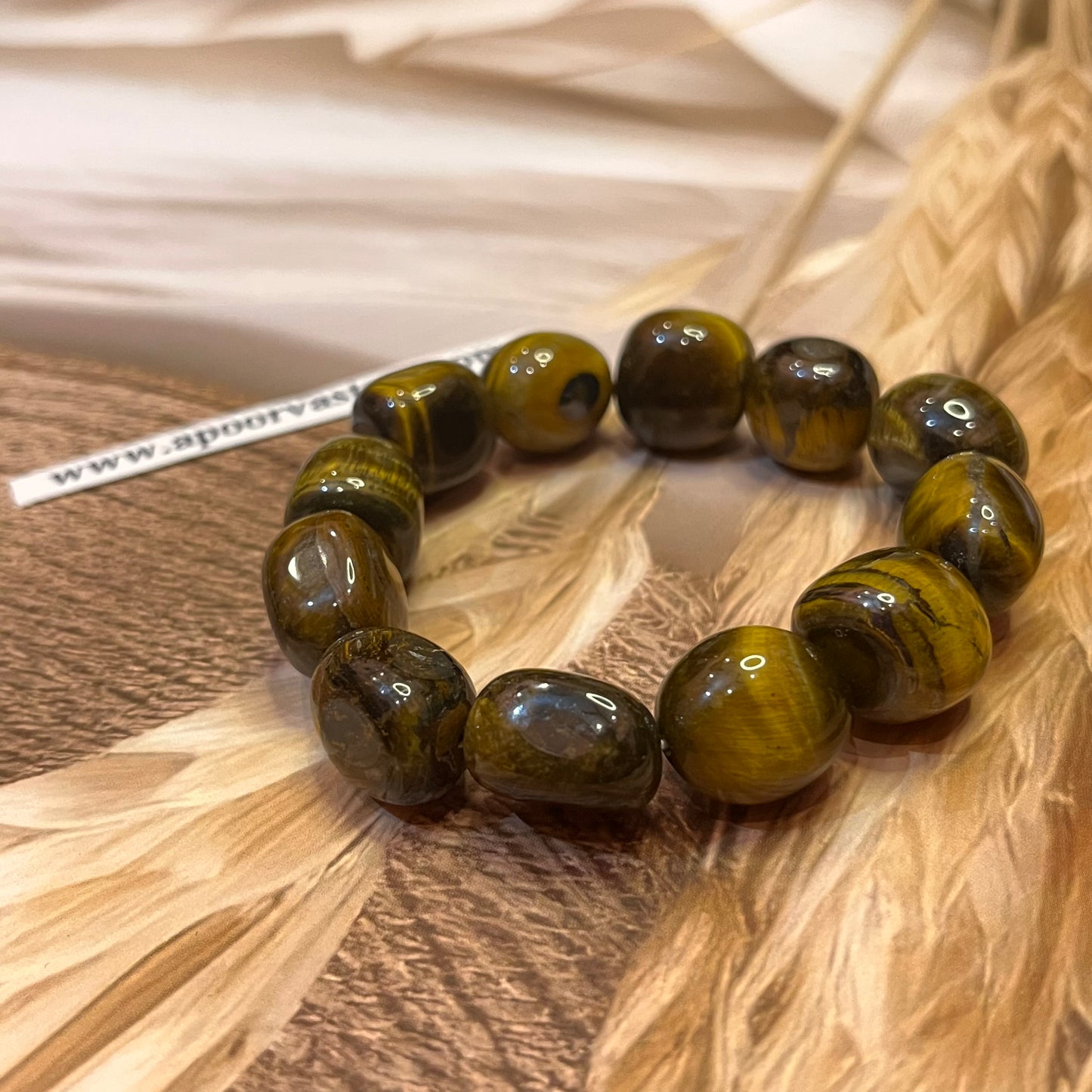 Tumble Tiger eye Bracelet by Crystall and Herbs