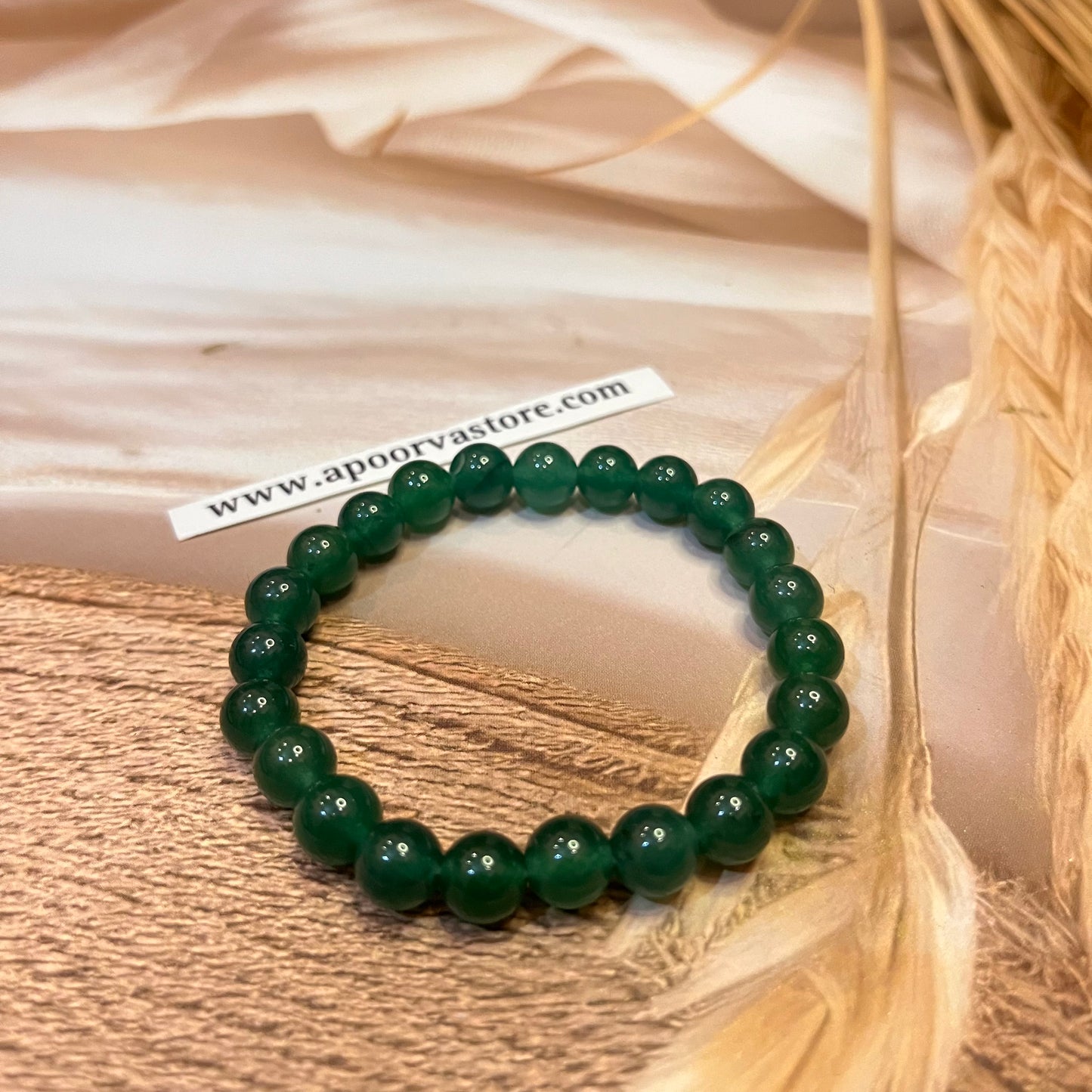 Green Jade handmade Bracelet by Crystall and Herbs