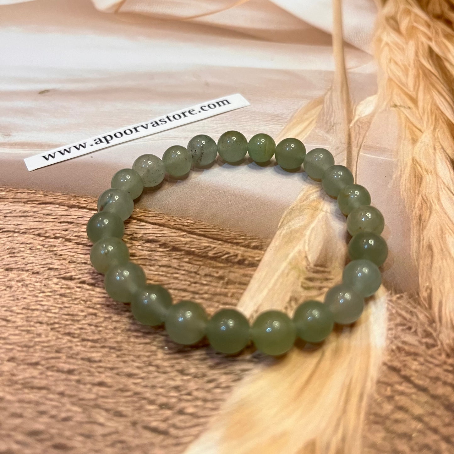 Green Aventurine Goodluck Handmade Bracelet by Crystall and Herbs