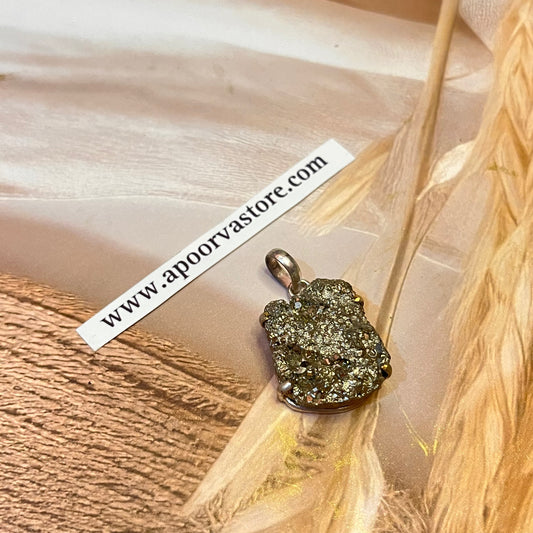 Raw Pyrite Pendant 1 pc by Crystall and Herbs