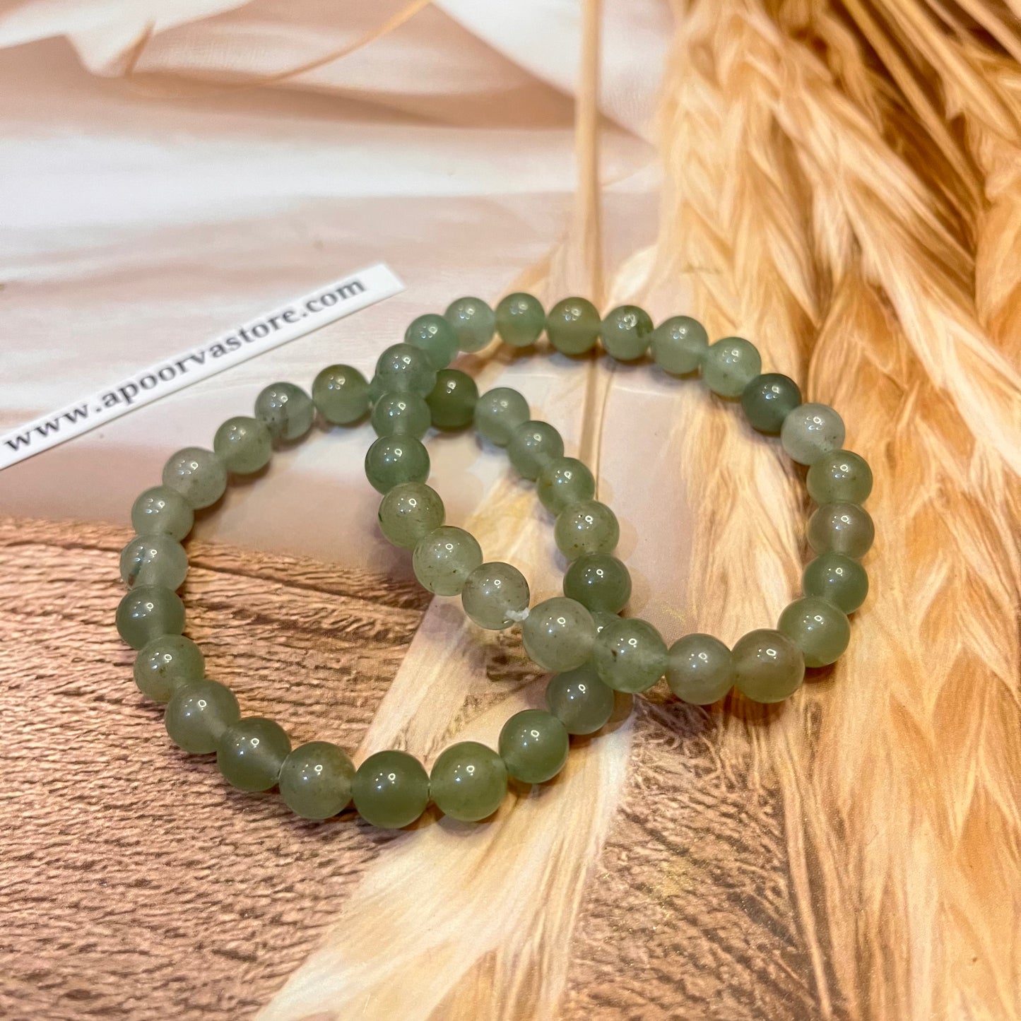 Green Aventurine Goodluck Handmade Bracelet by Crystall and Herbs