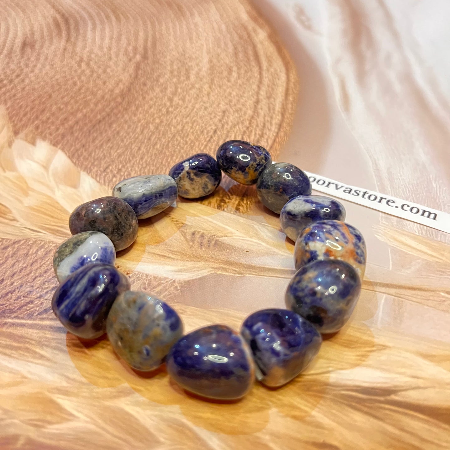 Lapis Lazuli Tumble Handmade Bracelet By crystall and herbs