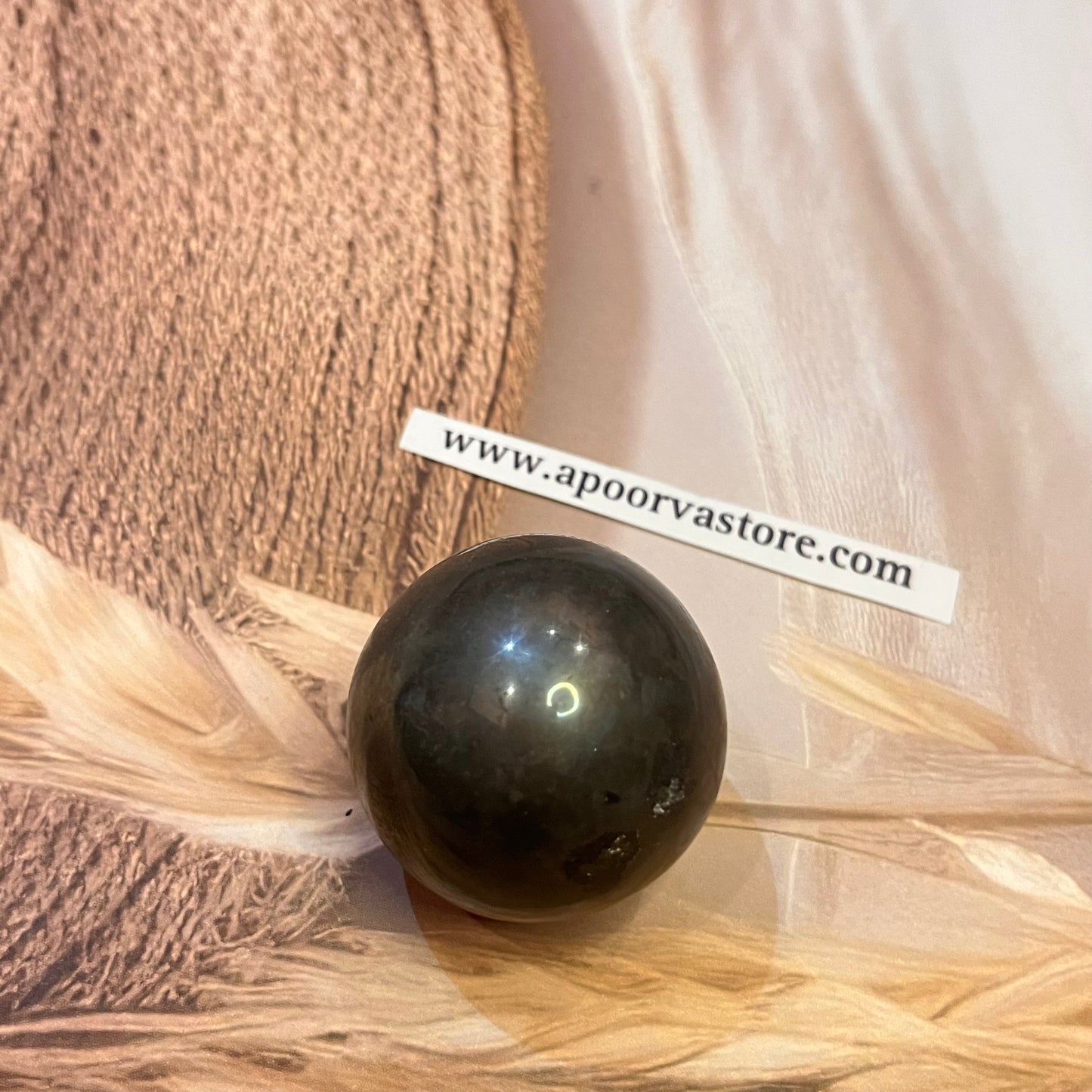 Pyrite Sphere by Crystall and herbs