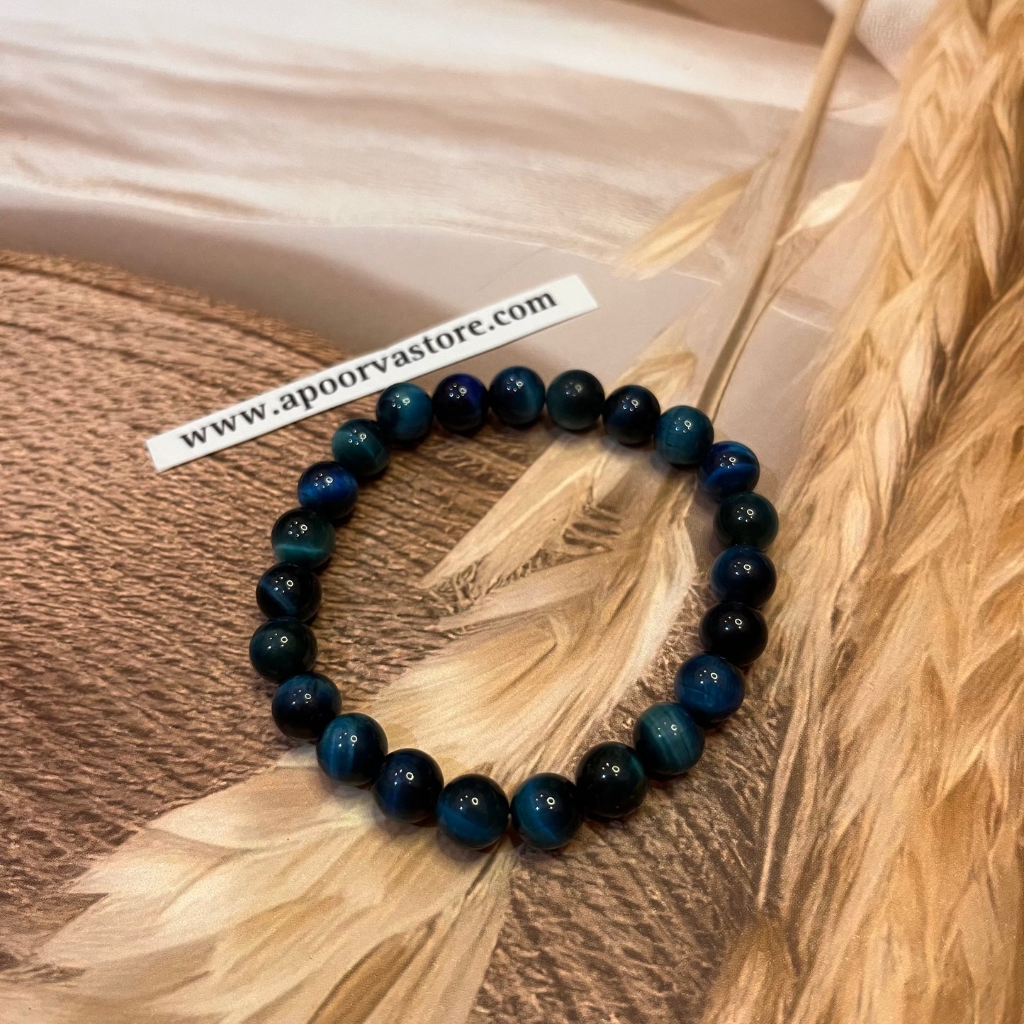 Blue Tiger Eye Handmade Bracelet by Crystall and Herbs