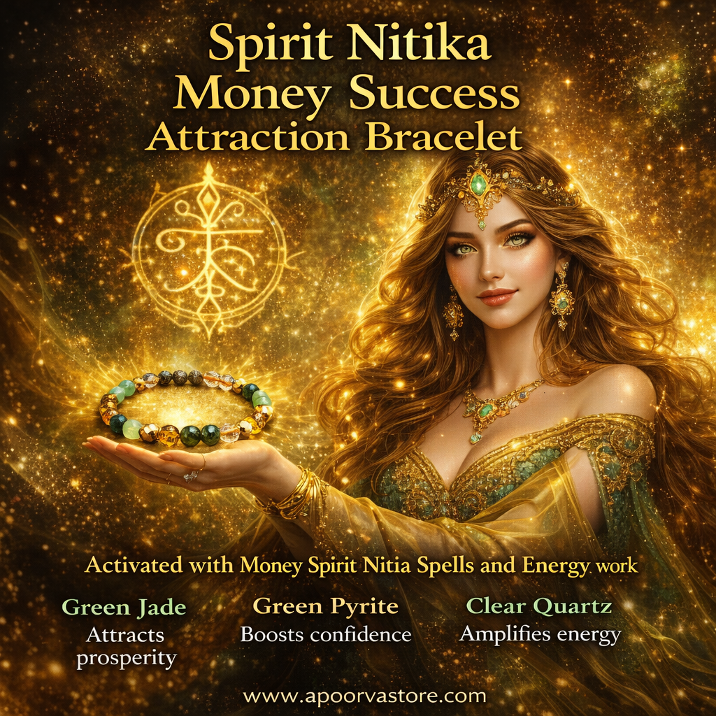 Nitika Money Bracelet Diamond Cut Crystal Bracelet by Crystall and Herbs
