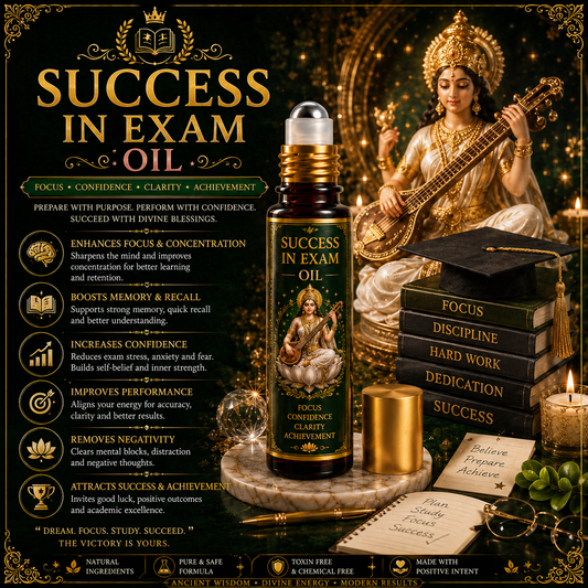 Success in exam oil and Students Success OIL By Crystall and herbs