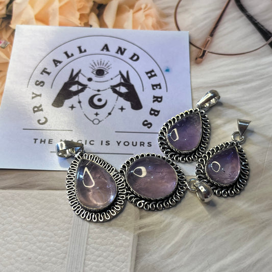 Amethyst Pendant by Crystall and Herbs