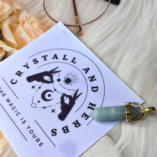 Aquamarine Pendant by Crystall and Herbs