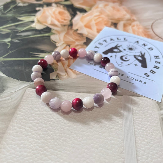 Love Beauty Pink Bracelet by Crystall and Herbs