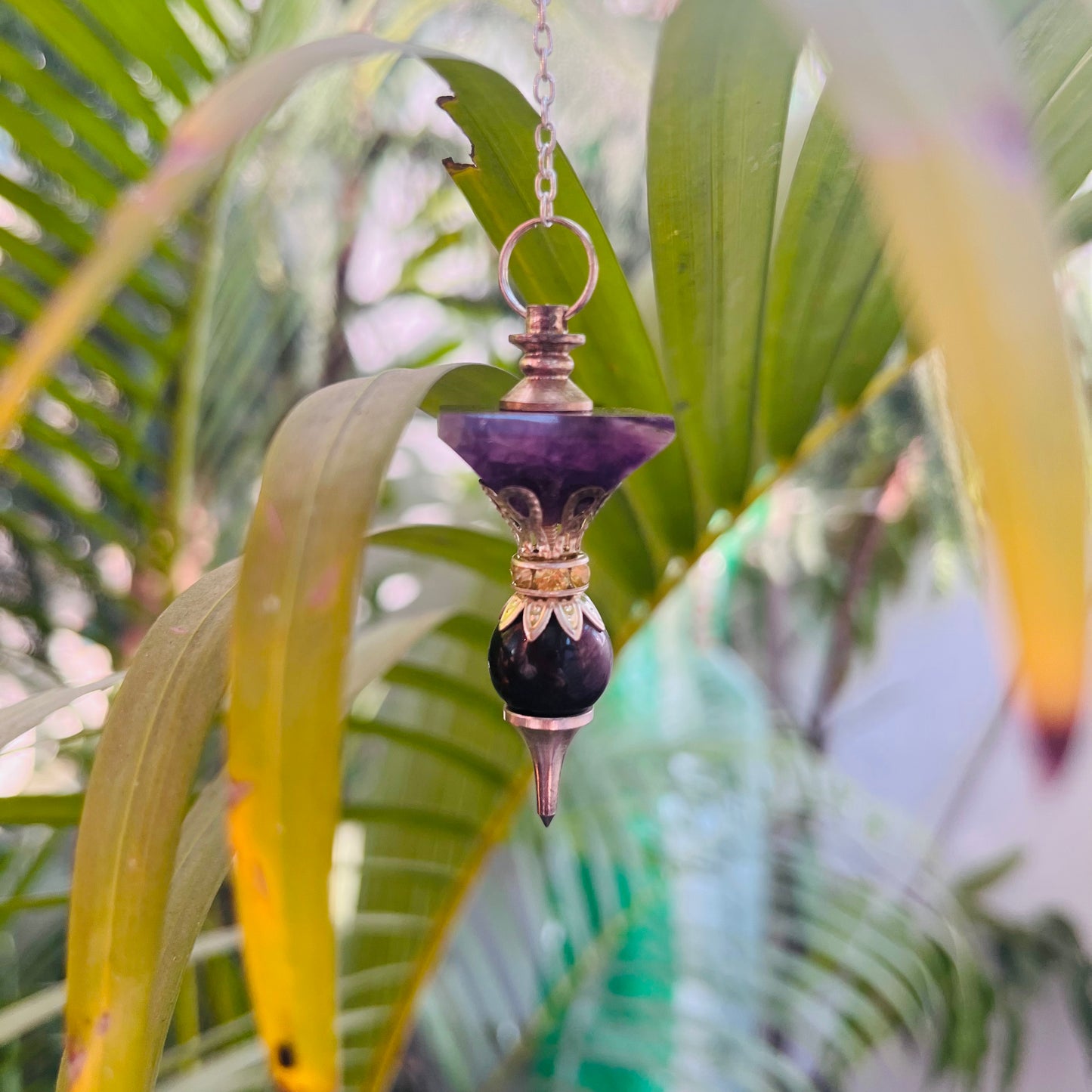 Amethyst Designer Pendulum by Crystall and Herbs