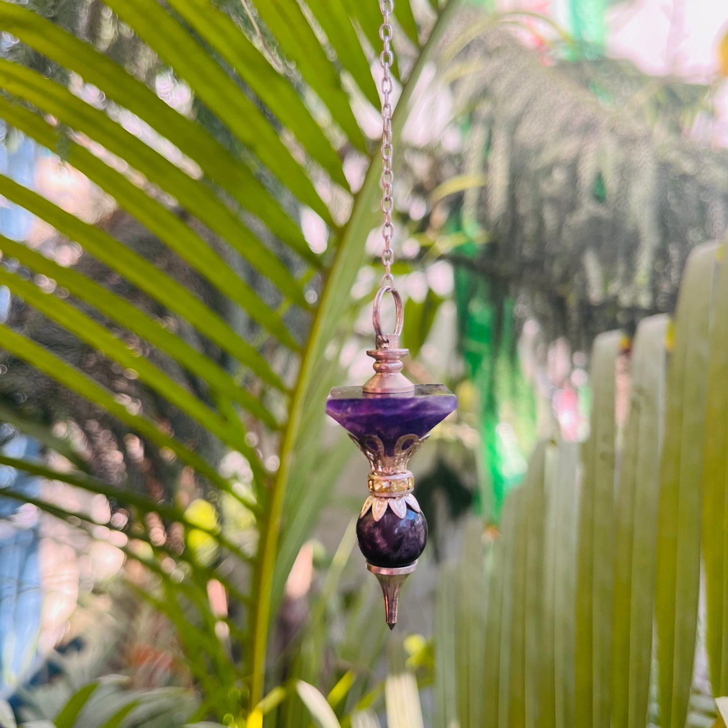 Amethyst Designer Pendulum by Crystall and Herbs