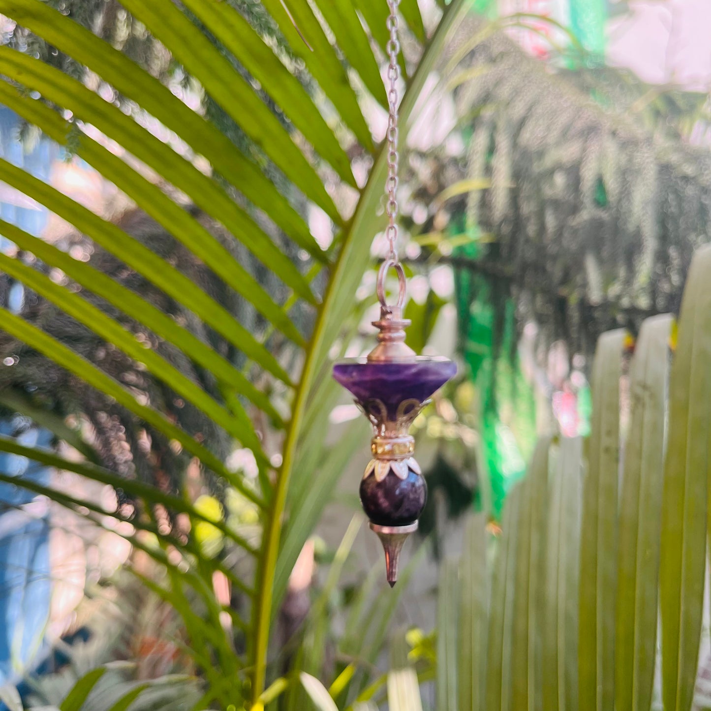 Amethyst Designer Pendulum by Crystall and Herbs