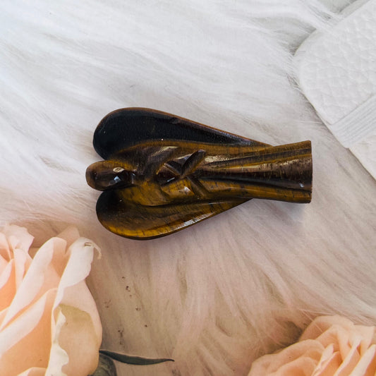 Tiger Eye Angel for Success and Courage by Crystall and Herbs