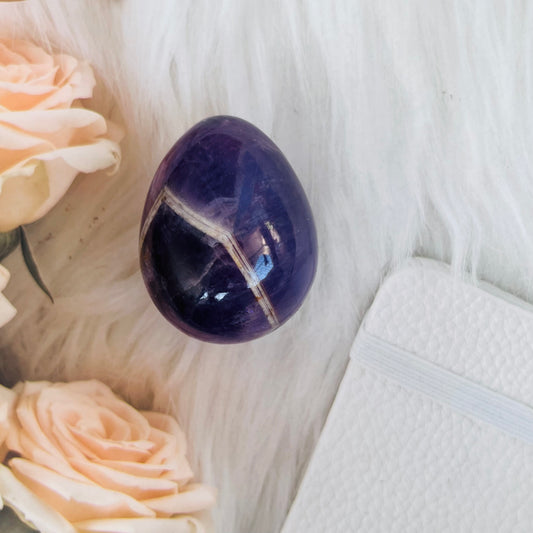 Amethyst Yoni Egg Womb Healing by Crystall and Herbs