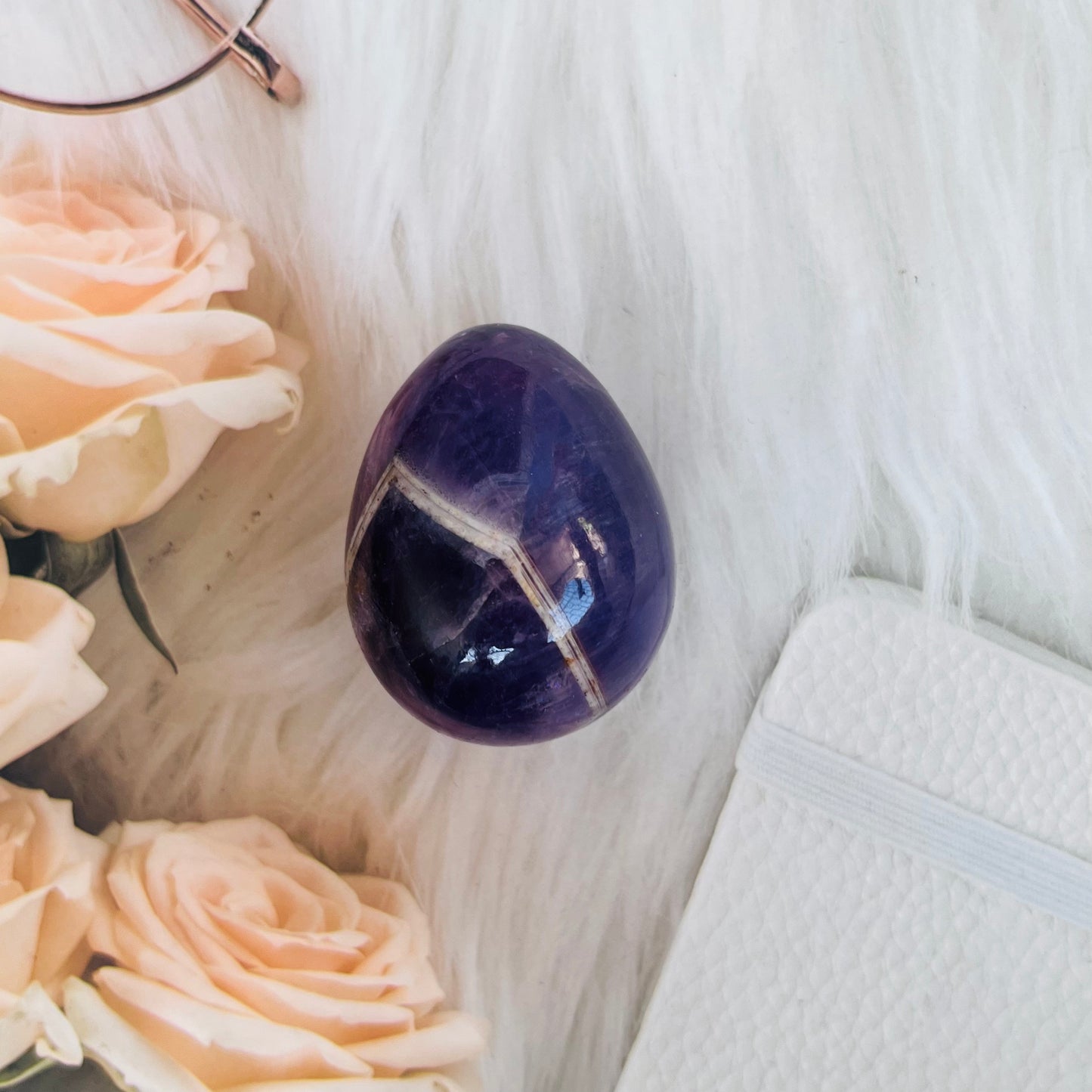 Amethyst Yoni Egg Womb Healing by Crystall and Herbs