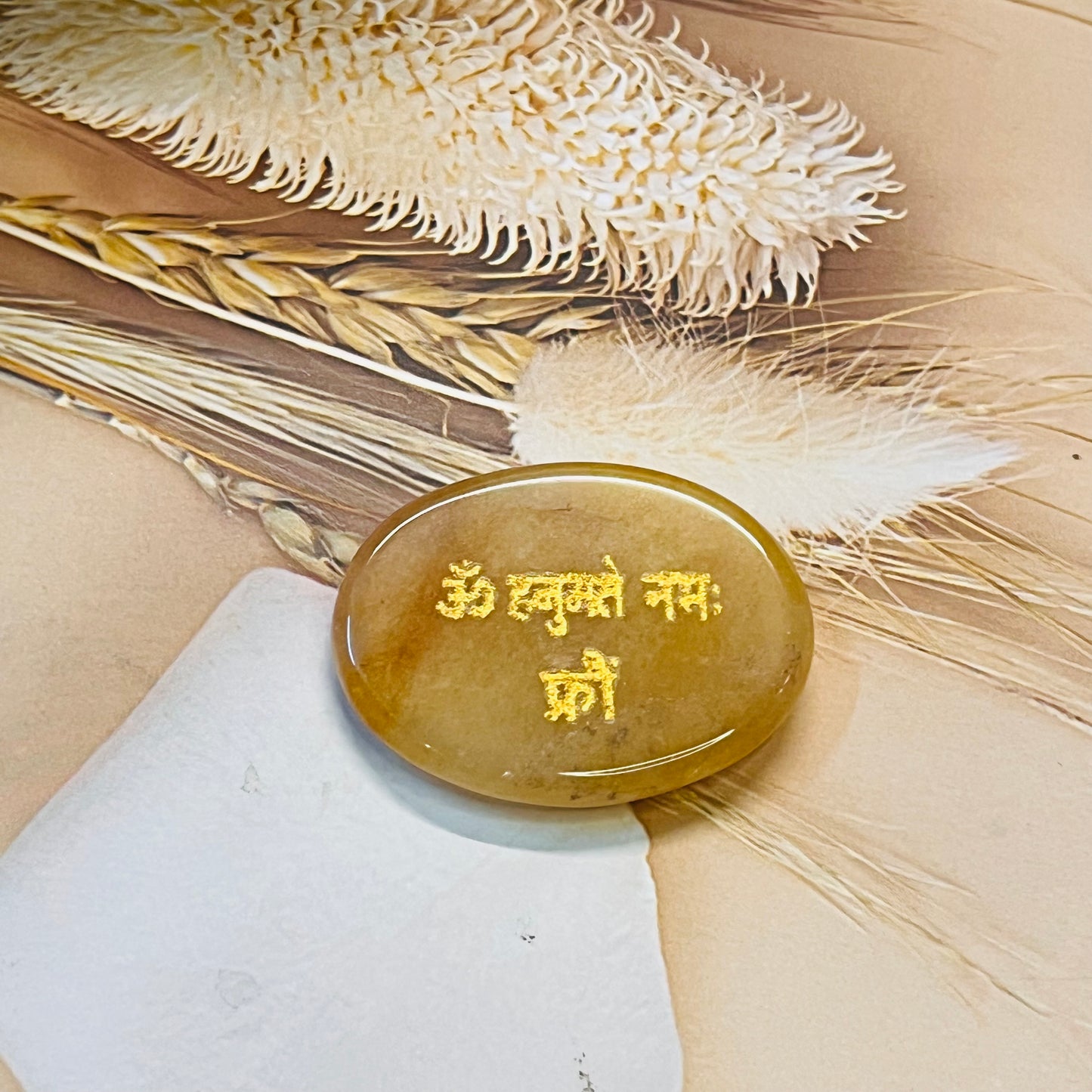 Hanuman Yantra Mantra Manifestation Protection Coin by Crystall and Herbs