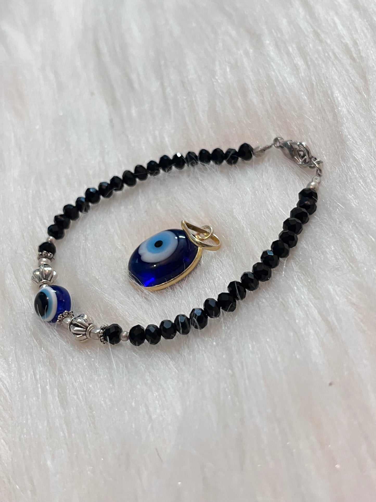 Evil Eye Combo Bracelet with Pendant by Crystall and Herbs