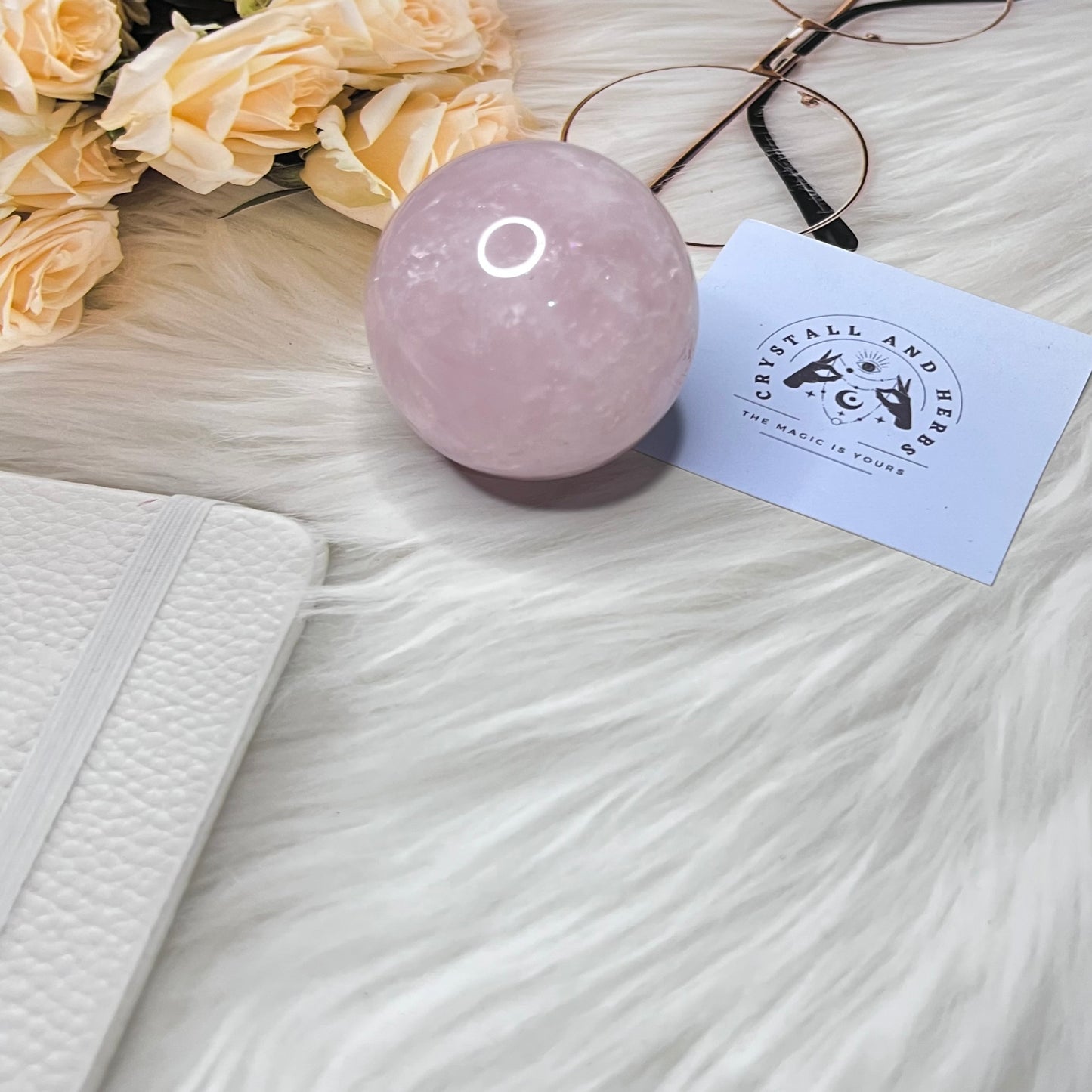 Rose Quartz Sephare by Crystall and Herbs