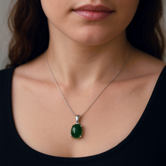 Premium Natural Green Aventurine Pendant – High-Quality Crystal for Luck, Prosperity & Growth