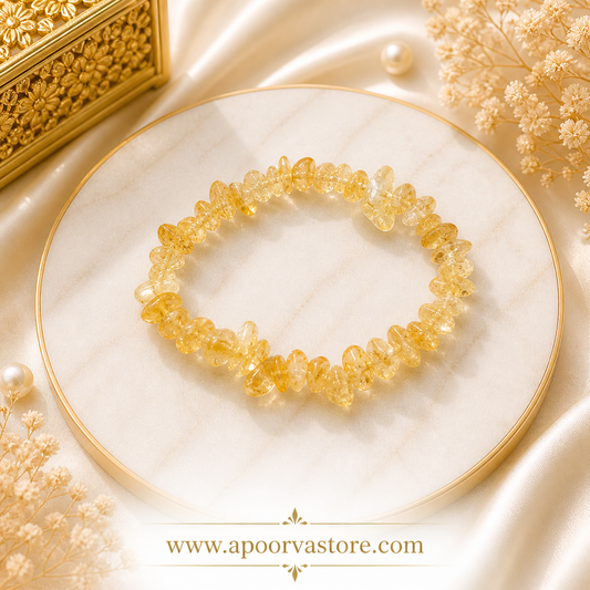 Citrine chip Bracelet handmade by Crystall and Herbs