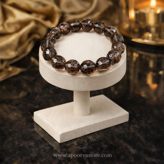 Premium Smokey Quartz Bracelet 10mm – Protection, Grounding & Negative Energy Removal