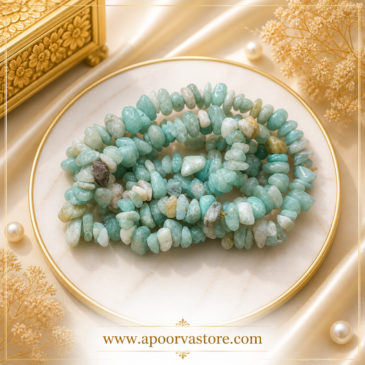 Aquamarine Chip Bracelet handmade by Crystall and Herbs