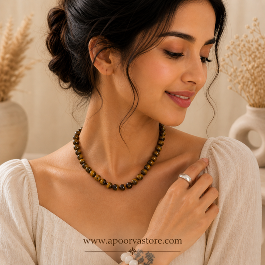 Tigers Eye Handmade Necklace by Crystall and Herbs