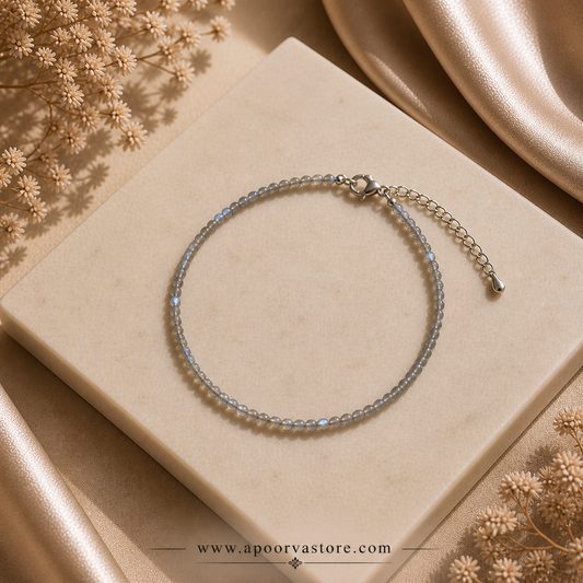 Labradorite 1mm handmade bracelet by Crystall and herbs