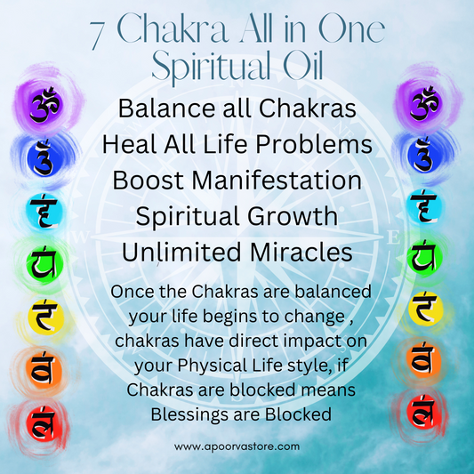 7 chakra Balancing manifestation oil by Crystall and Herbs