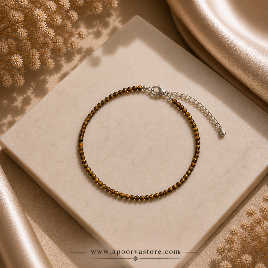 Tigers eye 1mm handmade bracelet by Crystall and herbs