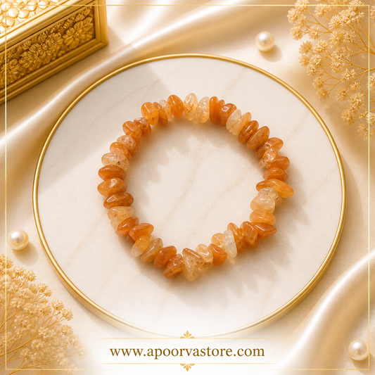 Sunstone ( Brazilian) Chip Bracelet handmade by Crystall and Herbs