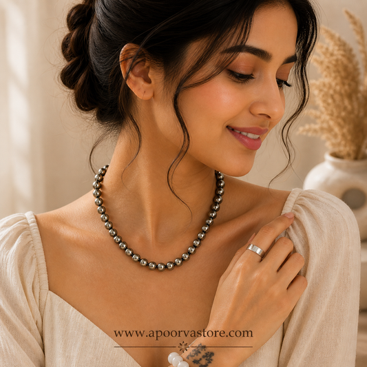 Hematite Handmade Necklace by Crystall and Herbs